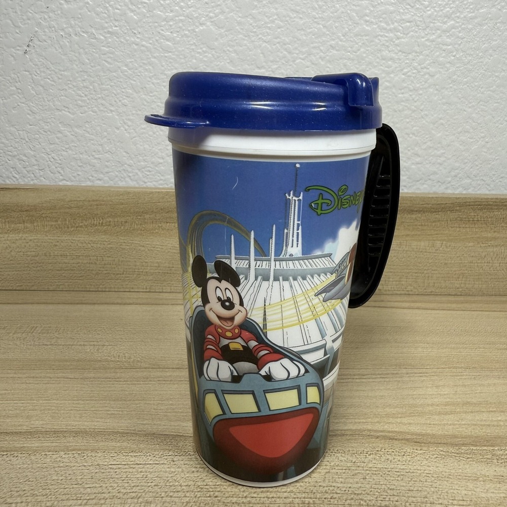 Disney Parks Tomorrowland Space Mountain Rapid Refill Mug Mickey Goofy VTG